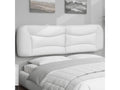 White faux leather headboard cushion, 180cm