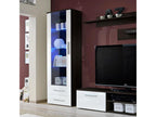 Galino I Coffee 250cm White/Wenge TV Unit/Bookcase Set