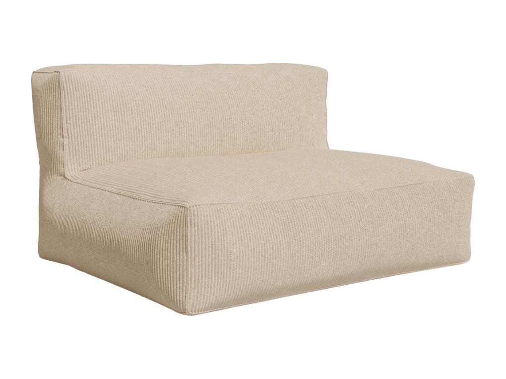 Meublori 2-seater sofa in beige corduroy