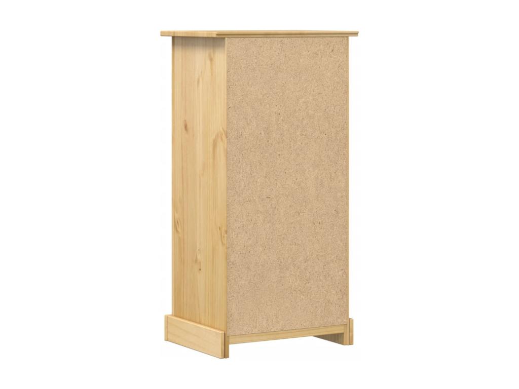 Meublori bedside table 53x39x103 cm solid pine wood