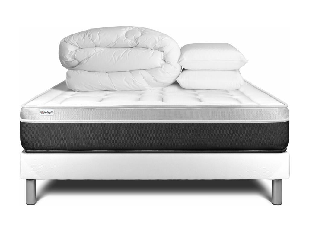 VITAL SOFT ready-to-sleep pack, 180x200 cm Laviecasa white bed base JCBL37860
