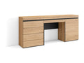 Dressing table 177x35x75 cm with drawer, chest of drawers, sideboard, oak