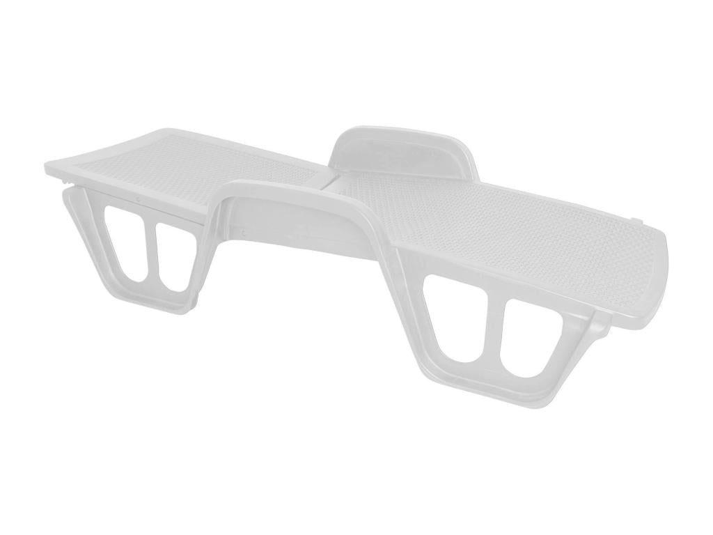 Laviecasa Chaise Lounge, Adjustable Garden Chaise Lounge with Armrests, Outdoor Chaise Lounge, Made in Italy, 192x71h100 cm, White, FEKS64190
