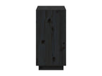 Black bookcase 60x35x71 cm Solid pine wood XGKS84533