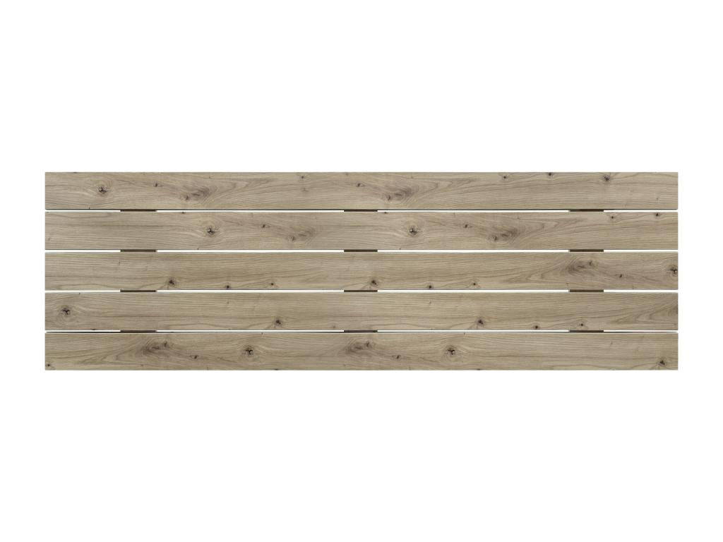 Meublori Recycled Wood Headboard, Dm Style, Horizontal Pallet, 160x46cm, for 150/160cm Beds - Oak