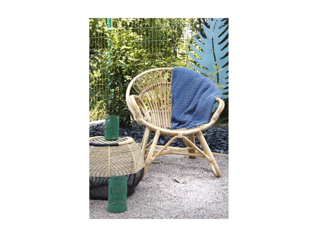 Meublori natural rattan armchair