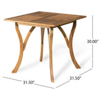 Captef Outdoor 5-piece acacia wood Dining Set by Christopher Knight Home