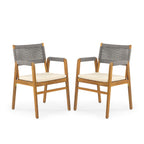 Captef Outdoor 5-piece acacia wood Dining Set by Christopher Knight Home