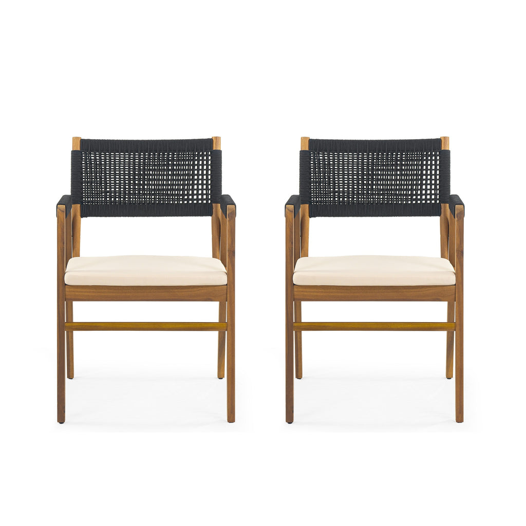 Captef Outdoor 5-piece acacia wood Dining Set by Christopher Knight Home