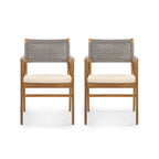 Captef Outdoor 5-piece acacia wood Dining Set by Christopher Knight Home