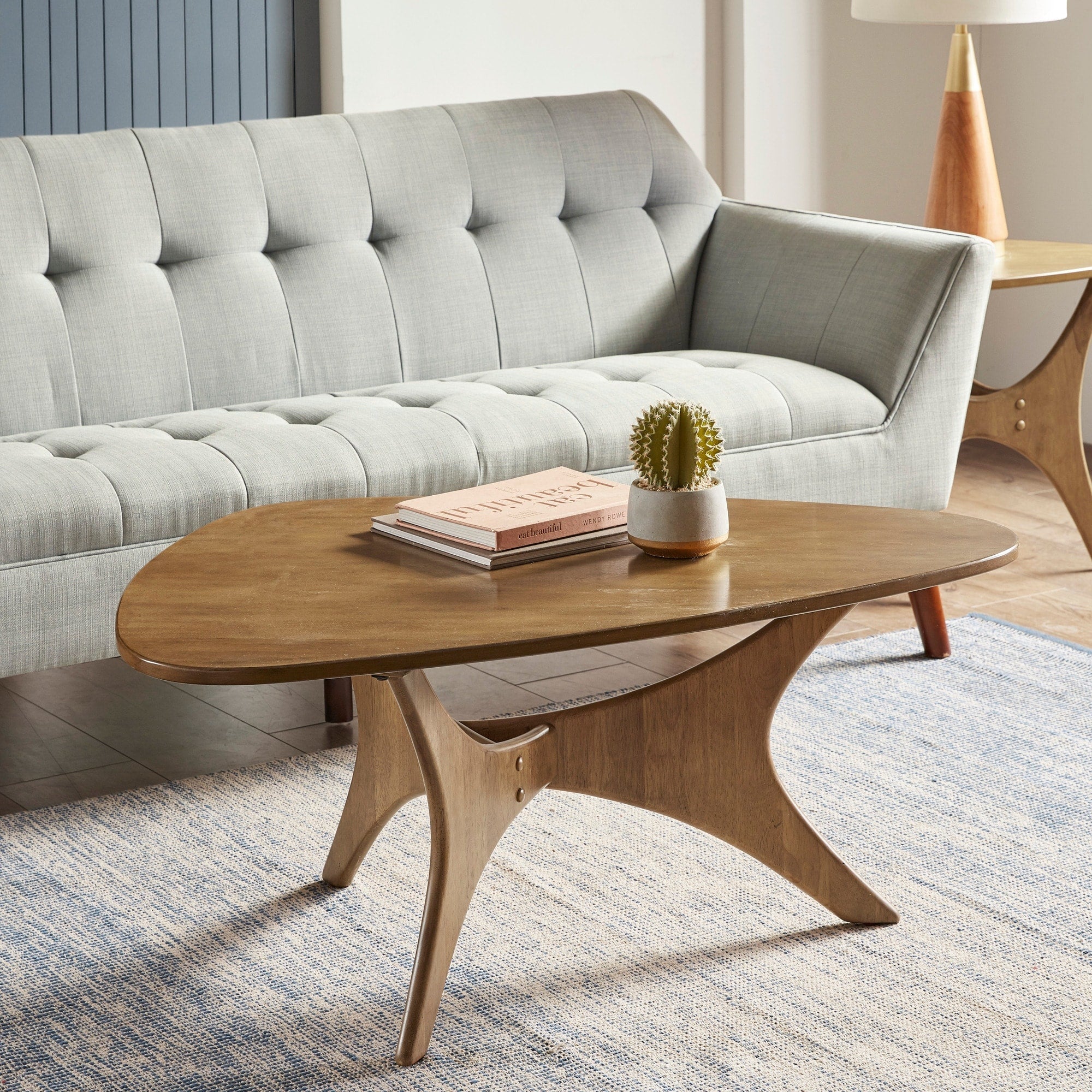 INK IVY Blaze Triangle Wood Coffee table