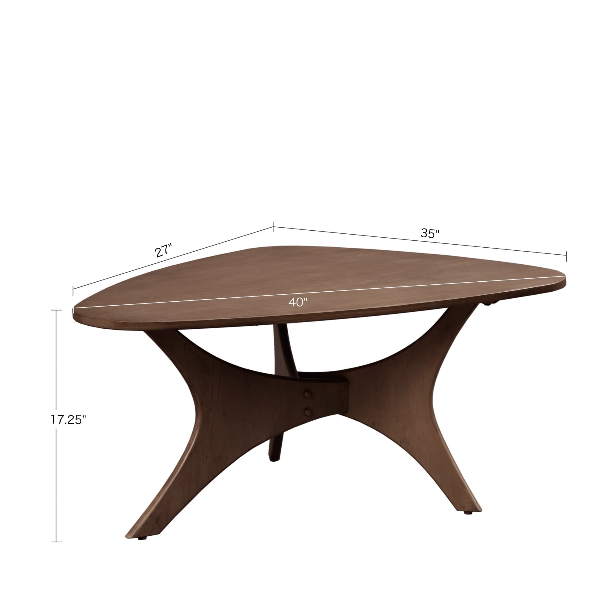 INK IVY Blaze Triangle Wood Coffee table