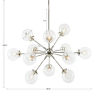 INK+IVY Paige 12-Light Chandelier with Oversized Globe Bulbs
