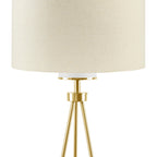 INK+IVY Pacific Metal Tripod Floor Lamp with Glass Shade