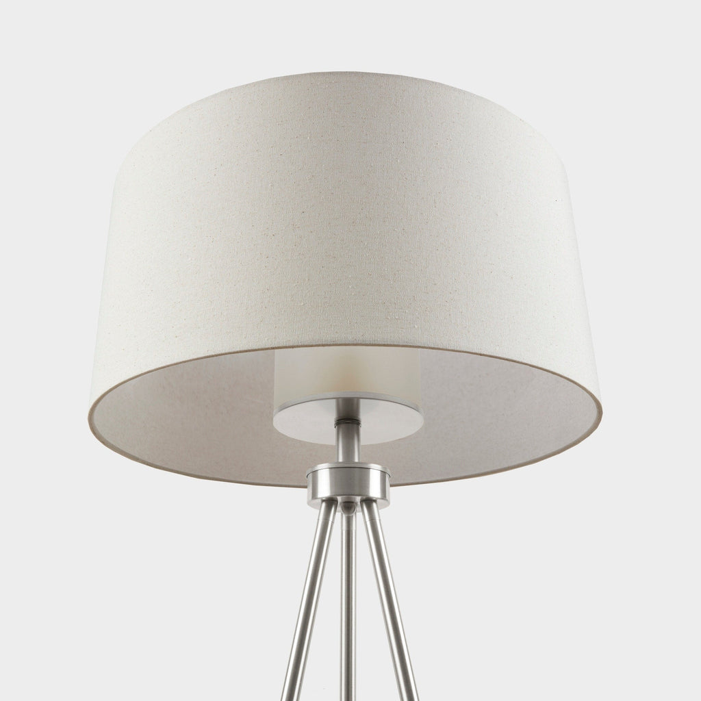 INK+IVY Pacific Metal Tripod Floor Lamp with Glass Shade