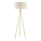 INK+IVY Pacific Metal Tripod Floor Lamp with Glass Shade