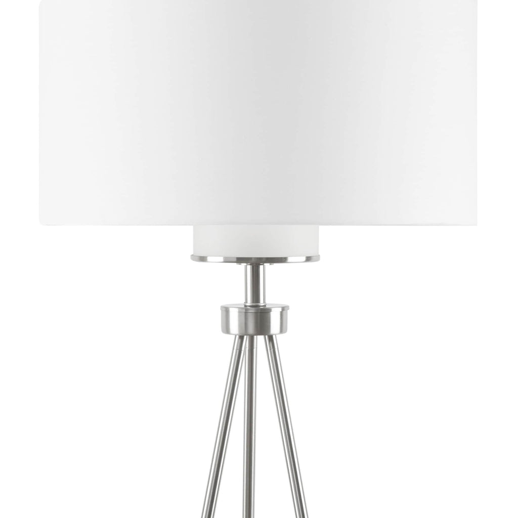 INK+IVY Pacific Metal Tripod Floor Lamp with Glass Shade