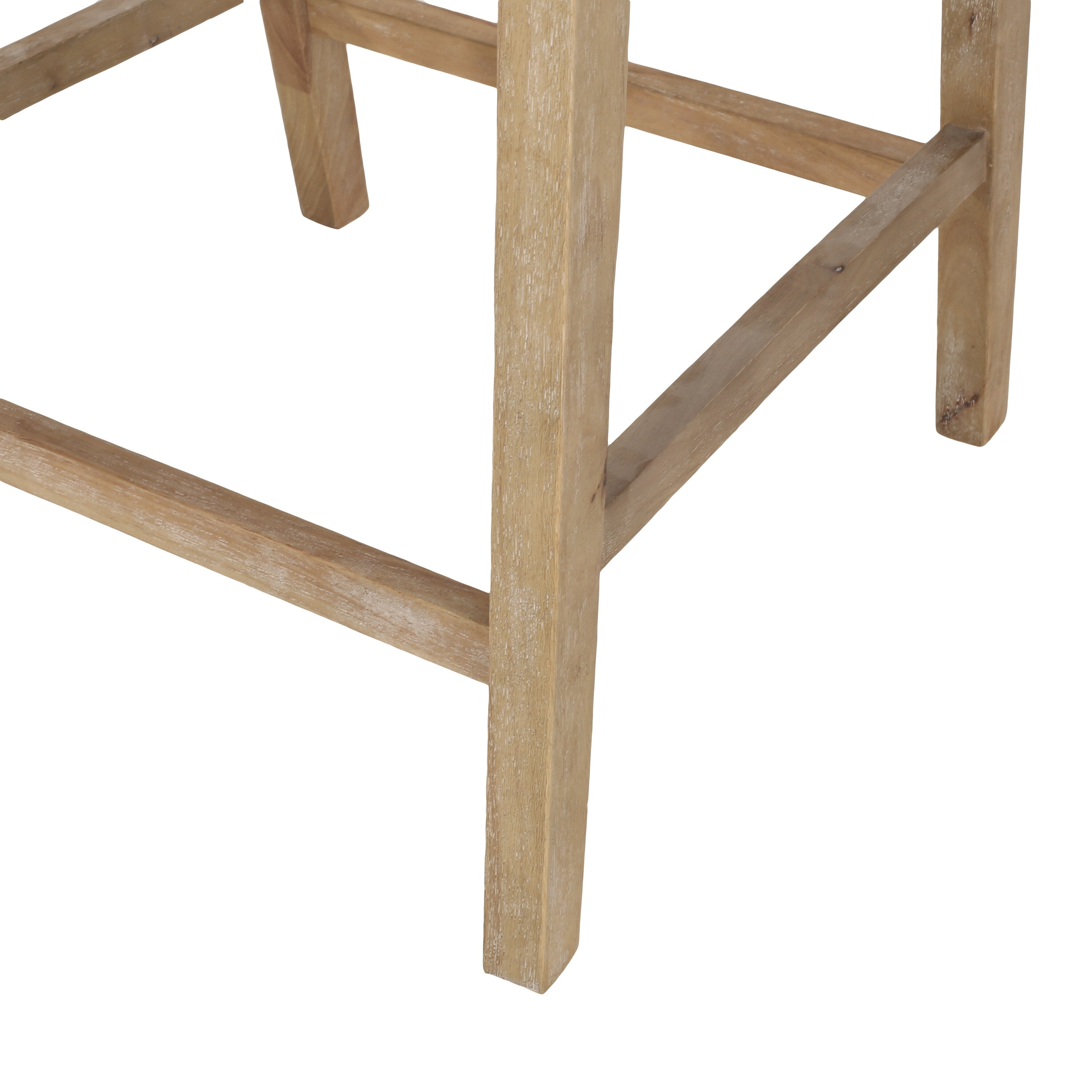 Christopher Knight Home Cataldo Fabric Upholstered Wood and Cane 25.5-Inch Counter Stools (Set of 2)