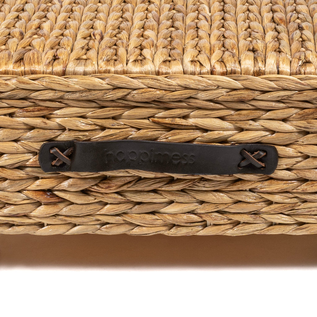 happimess Hyacinth/Wood Underbed Storage Bin with Wheels & Handles