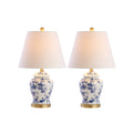 Choi 22 Chinoiserie Table Lamp, Blue/White (Set of 2) by JONATHAN Y