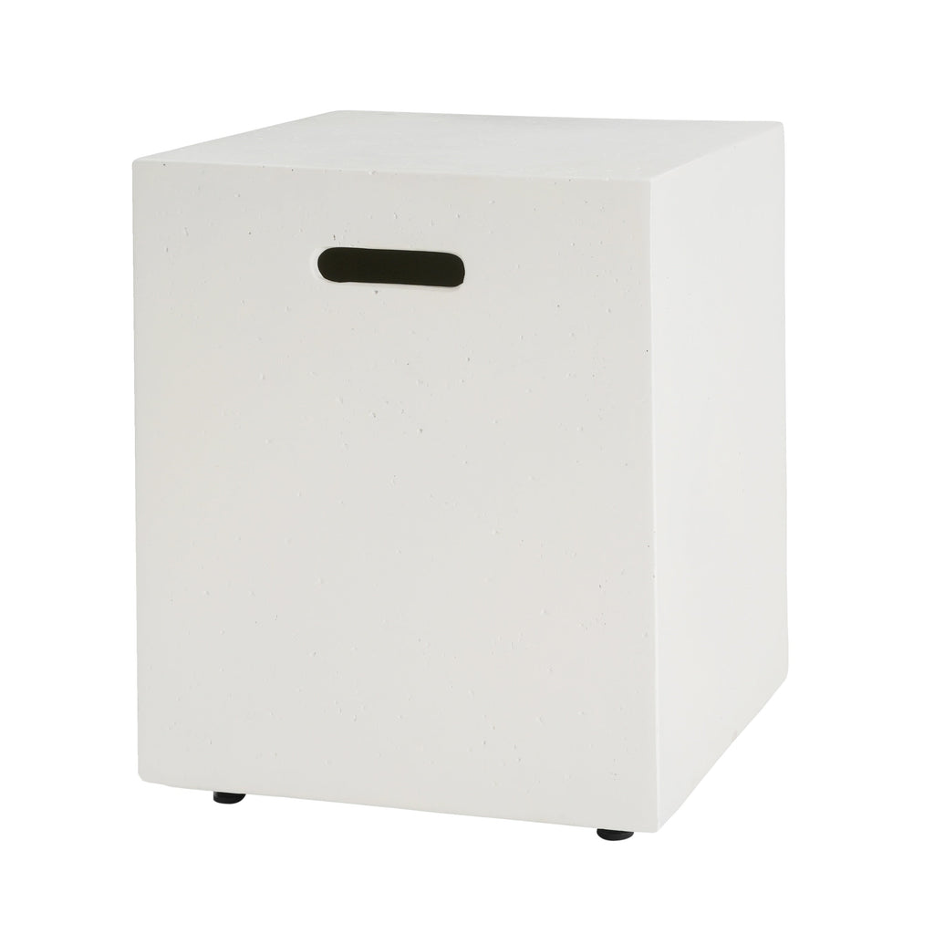 Christopher Knight Home - Aidan Outdoor Lightweight Concrete Tank Holder Side Table