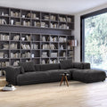 Cloud Modular Sofa Sectional 144 with Ottoman - Plush Chenille Fabric Living Room Couch