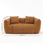 Comfortable square recliner sofa