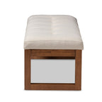 Contemporary Fabric Upholstered Bench by Baxton Studio
