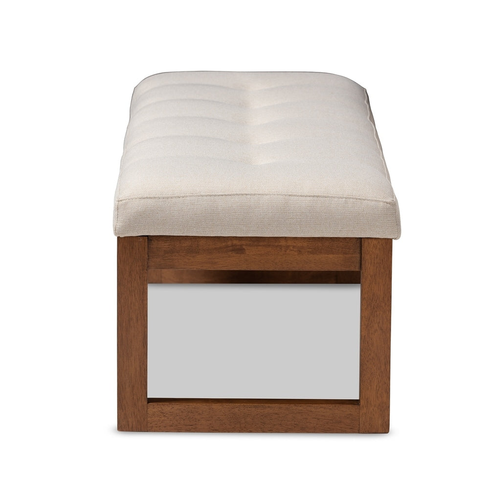 Contemporary Fabric Upholstered Bench by Baxton Studio