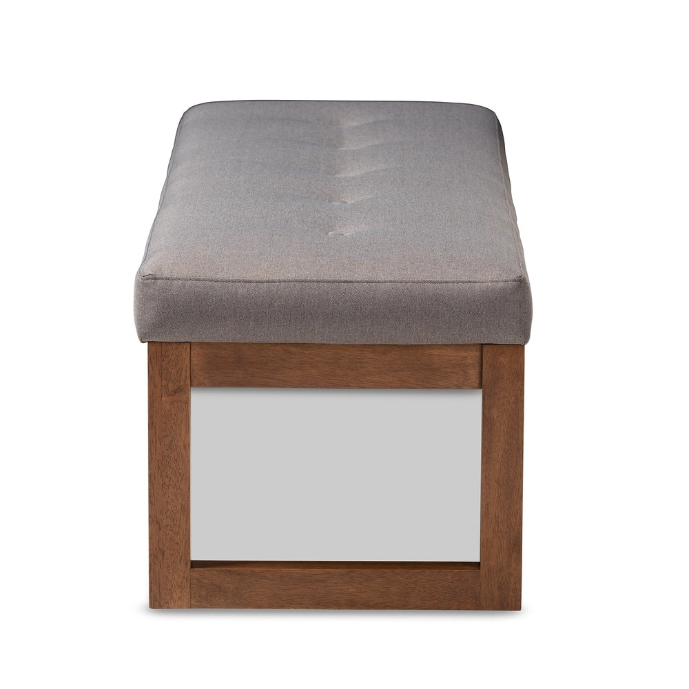 Contemporary Fabric Upholstered Bench by Baxton Studio