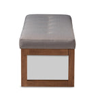 Contemporary Fabric Upholstered Bench by Baxton Studio