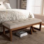 Contemporary Fabric Upholstered Bench by Baxton Studio