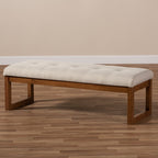 Contemporary Fabric Upholstered Bench by Baxton Studio