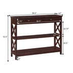 Convenience Concepts Oxford 1 Drawer Console Table with Shelves