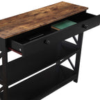 Convenience Concepts Oxford 1 Drawer Console Table with Shelves