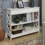 Convenience Concepts Oxford 1 Drawer Console Table with Shelves
