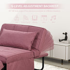 Convertible Sofa Bed Sleeper Sofa Chair Couch Folding Ottoman Recliner Chairs for Living Room