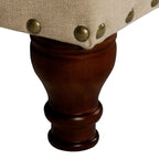 Copper Grove Muscari Upholstered Storage Bench with Nailhead Trim