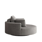 Corduroy Chenille Foam Single Swivel Chair