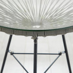 Corvus Sarcelles 3-Piece Modern Wicker Acapulco Bistro Set