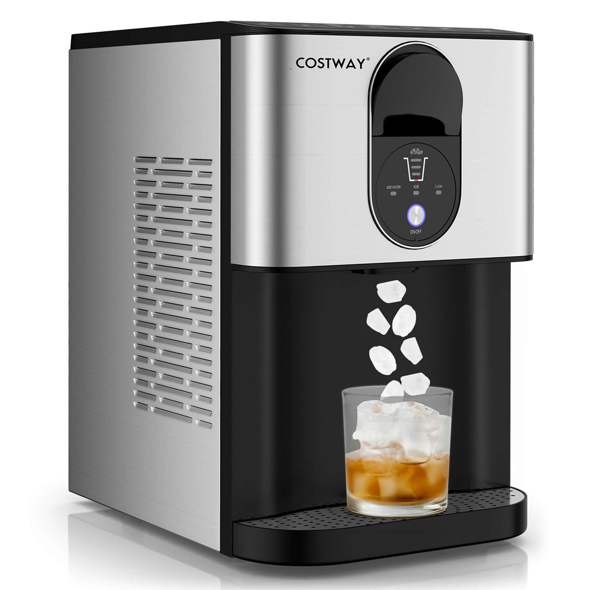 Costway 56 lbs/24 H Pepple Chewable Countertop Ice Maker with - See Details