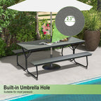 Costway 6FT Picnic Table Bench Set Outdoor HDPE Heavy-Duty Table for - See Details