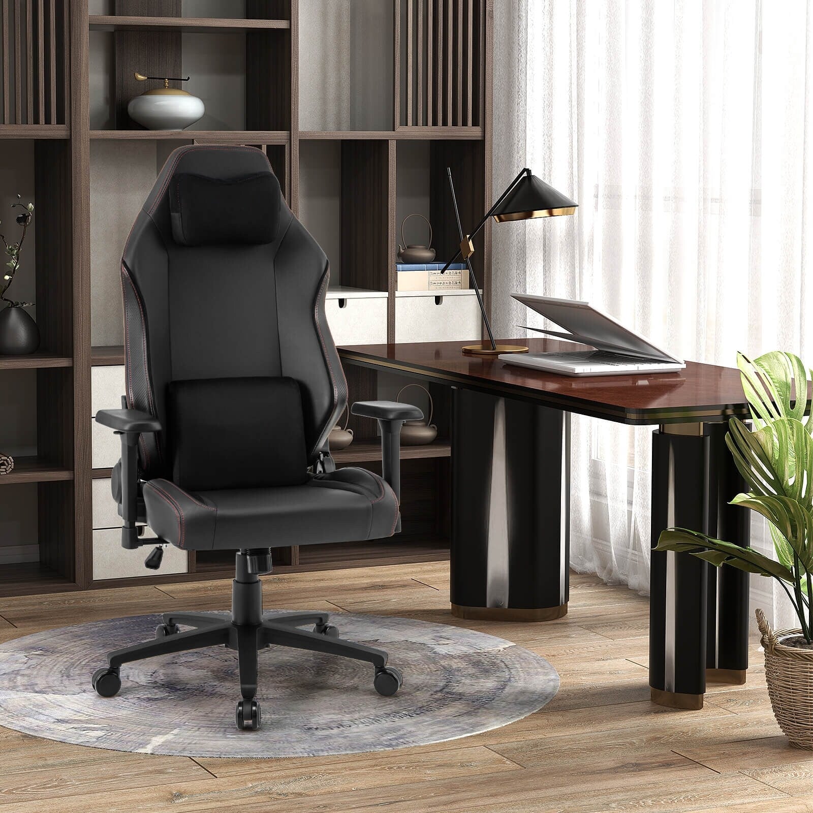 Costway Gaming Chair Ergonomic High Back Computer Chair with Rocking - See Details