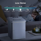 Countertop Ice Maker Machine, Ice Cube Ready in 6-8 Mins with Ice Scoop and Basket
