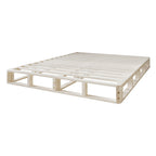 CraftPorch Solid Wood 5-Inch Box Spring Foundation with Wood Slats with Warm Grey Linen Cover
