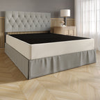 CraftPorch Upholstered Linen Metal Box Spring