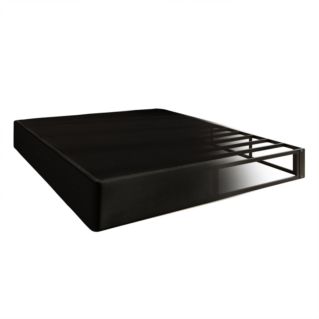 CraftPorch Upholstered Linen Metal Box Spring