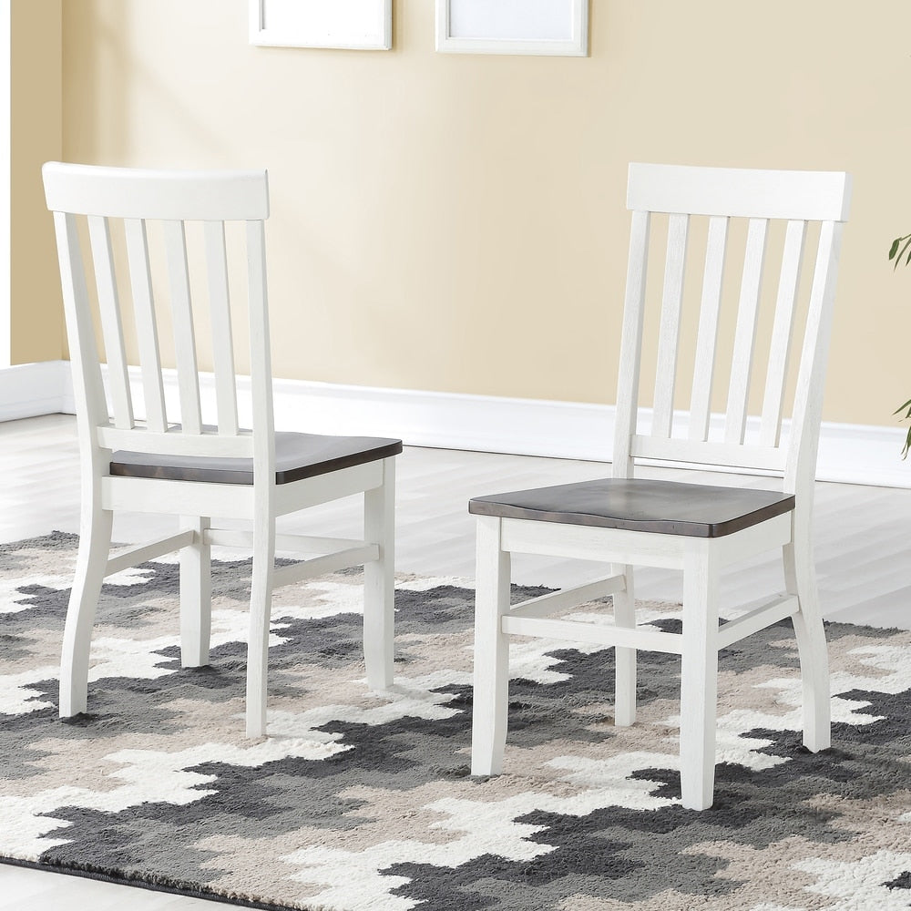 Steve Silver Crestwood Farmhouse Wood Side Chair (Set of 2)