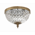Crystorama 2 Light Crystal Flush Mount - 10W x 8H x 10D