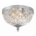 Crystorama 2 Light Crystal Flush Mount - 10W x 8H x 10D